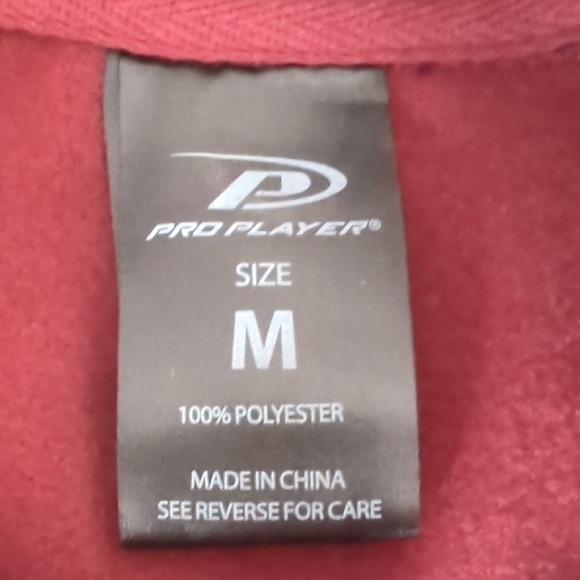 Men's Burgundy and Black Track Jackets - Picture 2 of 3